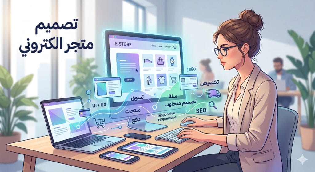 تصميم متجر الكتروني